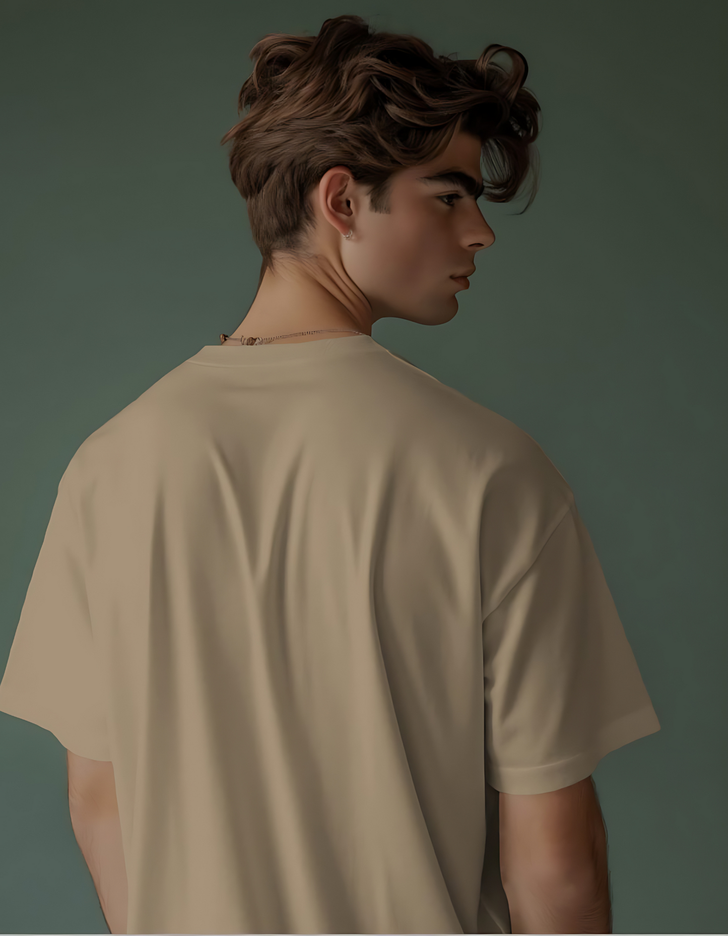 Sandstorm Beige Oversized Tees