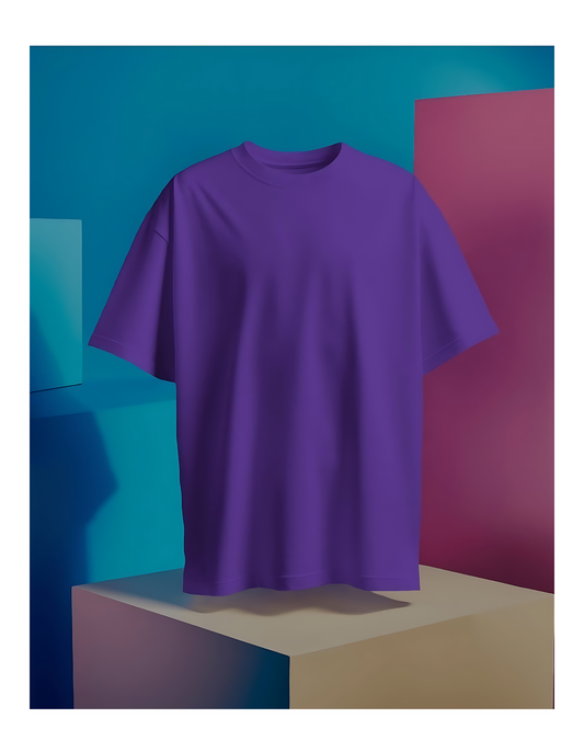 Electro Lilac Oversized Tees