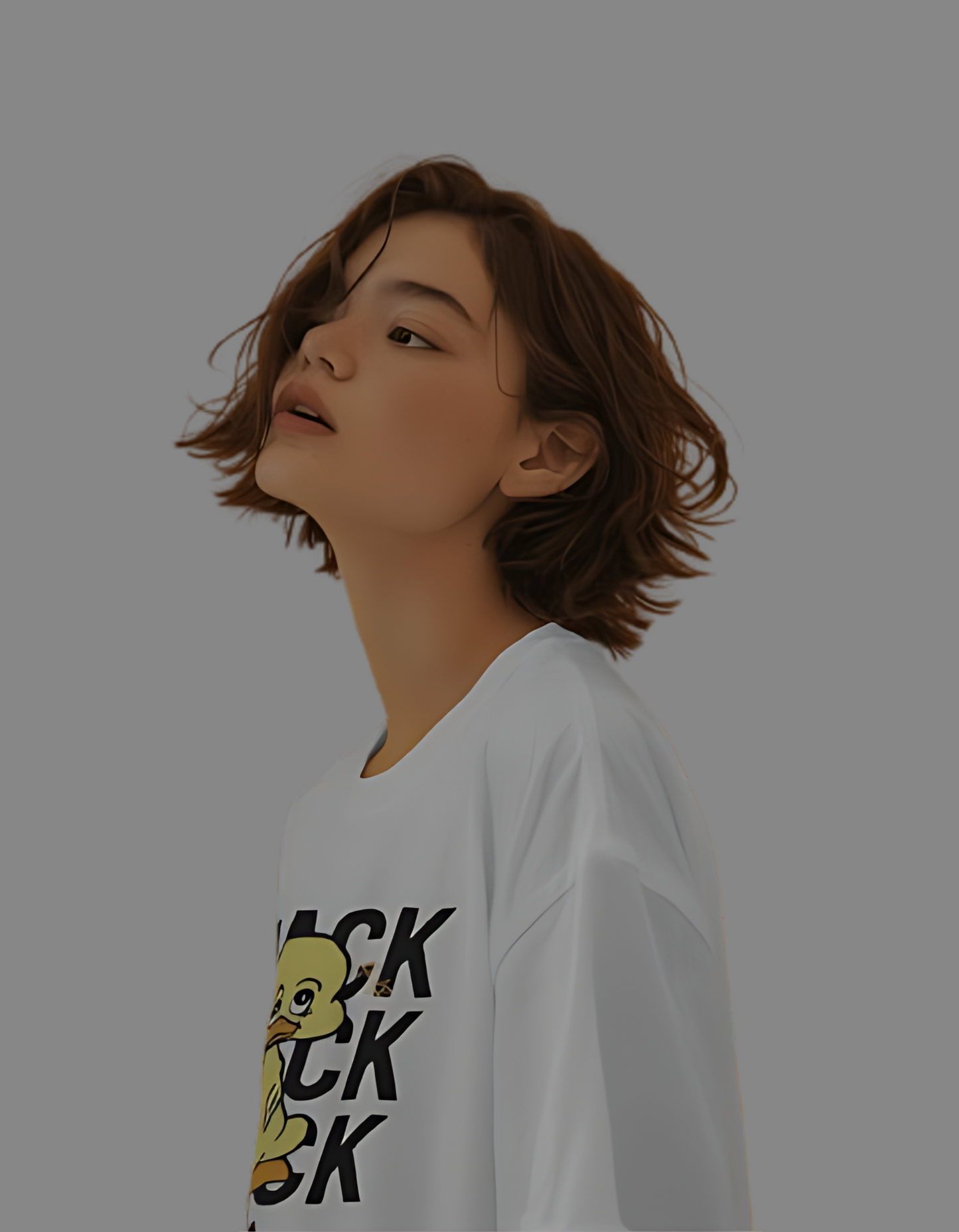 Quack Baby Duck Oversized White Tees